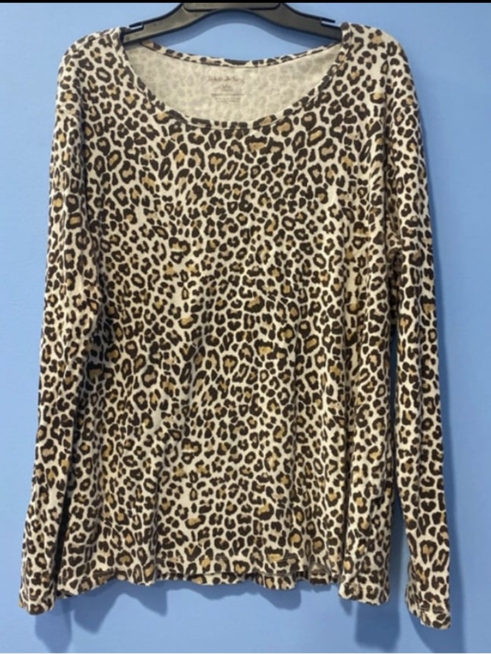 Women’s Large 12/14 Leopard print long sleeve